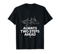 Always Two Steps Ahead Cycling Humor Graphic T-Shirt