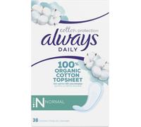 Always Dailies Cotton Protection 38 Normal Sanitary Napkins