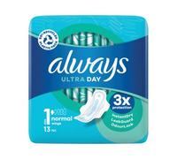 Always Ultra Day Sanitary Towels Normal Size 1 With Wings 13 Pads