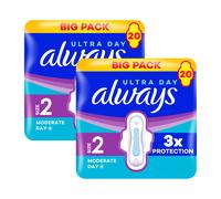 Always Ultra Day Sanitary Towels Long With Wings Size 2 20 Pads 20 Pad