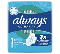 Always Ultra Day Sanitary Pads Normal With Wings Size 1 x13 (Pack 16)