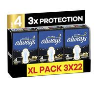 Always Ultra Pads Secure Night Size 4 XL Pack 66CT