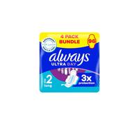 Always Ultra Sanitary Towels Long (Size 2) Wings X 24 Pads, Super Absorbent and Ultra Thin, for Menstrual Periods 24 x 4