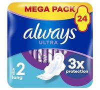 Always Ultra Pads Long With Wings Size 2 Sanitary Pads (Pack of 24)