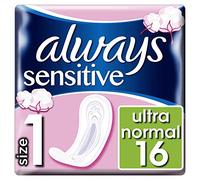 Always Sanitary Pads Ultra Sensitive Normal Size 1 Pack of 8 x 16