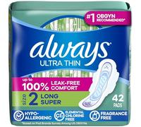 Always Ultra Thin Pads Super W/Flexi-Wings Unscented 42 Count by Always