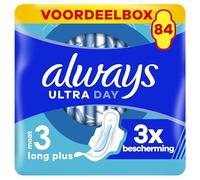 Always Ultra Women's Sanitary Pads Size 3, Night, 84 Sanitary Towels with Wings (3 x 28 Pieces) Multipack, Thin and Super Absorbent, Odour-Neutralising and Leak Protection
