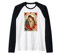 Always Us Romantic Art Nouveau Illustration Raglan Baseball Tee