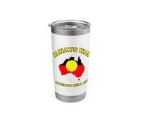 Always was Always Will Be Aboriginal Flag Australia Land Stainless Steel Insulated Tumbler