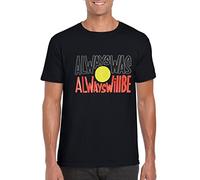 Always was Always Will Be Aboriginal Flag Proclaimed Flags National Flag Islander Flag Unisex Adults Workwear Tee Top (Black, M, m)
