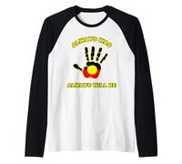 Always Was Will Be Aboriginal Flag Australia Land Hand Raglan Baseball Tee