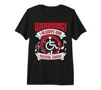 Always Win at Musical Chairs Wheelchair Handicap Disability Premium T-Shirt