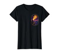 Always Win! Bitcoin Samurai Warrior Comic Poster Power Art Value Graphic T-Shirt, Women, Black, S