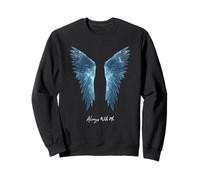 “Always With Me", Memorial, Grief, Loss, Remembrance, Angel Sweatshirt