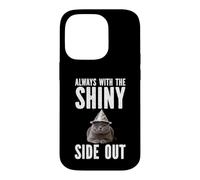 Always With The Shiny Side Out Cat Tin Foil Hat Conspiracy Case for iPhone 14 Pro