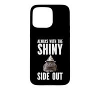 Always With The Shiny Side Out Cat Tin Foil Hat Conspiracy Case for iPhone 15 Pro Max