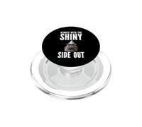 Always With The Shiny Side Out Cat Tin Foil Hat Conspiracy PopSockets PopGrip for MagSafe