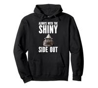 Always With The Shiny Side Out Cat Tin Foil Hat Conspiracy Pullover Hoodie