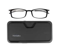 Always With You Reading Glasses 1.0 to 2.5, Slim Readers by ThinOptics | Ultra Light Armless Readers in a Slim Case that Attaches to the Back of Your Phone, Scratch Resistant Polycarbonate Lenses