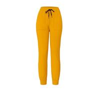 ALWAYS Women Fleece Jogger Pants - Winter Soft Sweatpants with Pockets - Yellow - Large