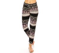 ALWAYS Women Nordic Velvet Joggers - Premium Soft Velour Stretch Warm Winter Christmas Printed Patterned Sweatpants Pants SM Size