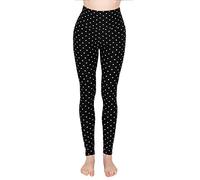 ALWAYS Women's Print Pattern Leggings - Premium Soft Stretch Peach Skin Yoga Pants, 6000 Polkadot, One Size Plus