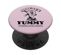 Always Yummy - Pizza All Day (Funny Cartoon Graphic) PopSockets Adhesive PopGrip
