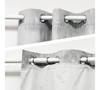 always4u 100% Blackout Curtain Lining Eyelet Odorless Thermal Blackout Linings 1 Pair 44"*69"Drops for Curtains