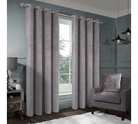 always4u Super Soft Velvet Curtains Champagne 100% Blackout Curtains 66x90 Inches Eyelet Thermal Insulated Fully Lined Window Treatment for Living Room 1 Pair