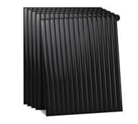 Alwayspon 10 Sheet 11''x 9inch Black 3D Vinyl Wall Tile Sticker Transfers, Peel and Stick Self-Adhesive Waterproof Splashback Stick on Tile Decals for Kitchen Bathroom Wall