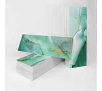 Alwayspon 27PcsX4inchX12inch Green Marble Effect Vinyl Wall Tile Transfers Sticker, Peel and Stick Self-Adhesive Splashback, Foaming Sticky Back Stick On Tile Decals Sticker for Kitchen Bathroom Wall