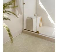 Alwayspon Tile Sticker, 25PcsX20cm/8inch Sage Green White Self Adhesive Stick on Tiles Transfer Sticker for Bathroom Kitchen, Splashback, Peel and Stick Vinyl Floor Wall Tiles Sticker