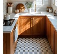 Alwayspon Vinyl Flooring Tile Sticker, 12Px30cm/12inch Peel and Stick Vinyl Floor Wall Planks Self-Adhesive Splashback Stick on Tiles Transfer Sticker for Bathroom Kitchen, Blue