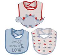 Alwaystrusted Personalised Gift Blue Boys Baby 3D Bibs Pack of 3 Grey My 1st Chinese New Year Glitter Boy AT-SB75-23-CG