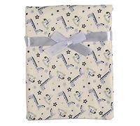 Alwaystrusted Personalised Gift Blue Giraffe/Monkey Baby Blanket Plain AT-SB45-00-00