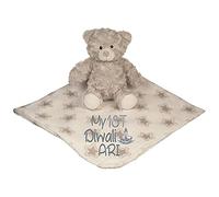 Alwaystrusted Personalised Gift Grey Bear with Coral Fleece Star Blanket Grey My 1st Diwali Glitter Boy Girl AT-SB29-25-CG