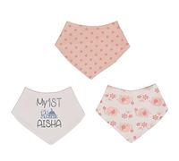 Alwaystrusted Personalised Gift Pink Elephant Bandana Bib Pack Grey My 1st Eid Glitter Girl AT-TF49-27-CG