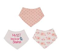 Alwaystrusted Personalised Gift Pink Elephant Bandana Bib Pack Pink My 1st Chinese New Year Glitter Girl AT-TF49-23-M