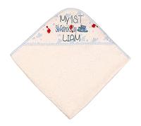 Alwaystrusted Personalised Gift Red/Blue Dino Baby Hooded Towel Grey My 1st St. Patricks Day Glitter Boy AT-SB58-30-CG