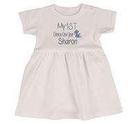 Alwaystrusted Personalised Gift White Bodysuit Dress Grey My 1st Chinese New Year Glitter Girl AT-TF27-23-CG