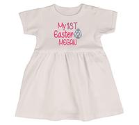 Alwaystrusted Personalised Gift White Bodysuit Dress Pink My 1st Easter Glitter Girl AT-TF27-26-M
