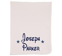 Alwaystrusted Personalised Gift White Receiving Wrap Blue Glitter Stars Boy AT-TF22-14-RB