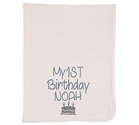 Alwaystrusted Personalised Gift White Receiving Wrap Grey My 1st Birthday Glitter Boy Girl AT-TF22-17-CG