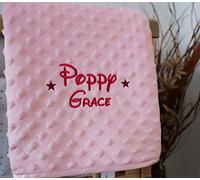Alwaystrusted Personalised Pink Bubble Blanket Disney Name Design