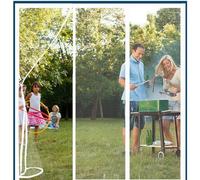 Alwayswhy Magnetic Fly Screen Door, Fly Curtains, Anti Mosquito Polyester Mesh Screen Door with Full Frame Magic Tape and Powerful Magnets for Keep Insects Out,Pure White-1:1:1 Ratio, Custom Size