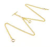 Alwesam Pocket Watch Chains Albert T-Bar Chain Antique T Shaped Hanging Watch Chain 19 Inch