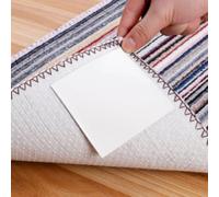 Alwodici 12 Pieces Rug Gripper 10x10cm Carpet Grippers for Carpeted Floor Carpet Stickers for Rugs Non Slip Rug Underlay Rugs Stickers for Wooden Floors Stick Firmly Without Damaging the Floor
