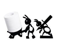 Alwodici 2Pcs Ant Toilet Roll Holder 3d Printed Black Ant Loo Roll Holder Funny Toilet Paper Holder Novelty Free Standing Ants Paper Roll Holder Decoration For Bathroom Kitchen Living Room Office