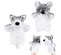Alwodici 2pcs Hand Puppets Fox Koala Soft Plush Puppet Toy For Kids Cute Animal Hand Puppets Set Girl Boy Suitable For Storytelling, Teaching, Role-Playing, And Performance