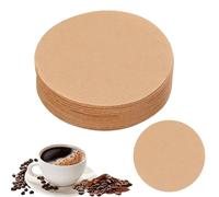 Alwodici 600pcs Unbleached Coffee Filter Papers 64mm Coffee Filters Round Replacement Natural Coffee Filter Paper Compatible with Aeropress & Espresso Makers for Coffee Shops Offices Daily Household